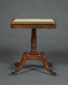 An Exceptionally Rare Table The Top Inlaid With Equine Teeth - 2212756