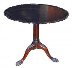 An Exquisite 18th Century Mahogany Pie Crust Table - 3246205