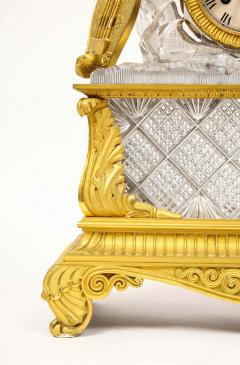 An Exquisite French Empire Ormolu and Cut Crystal Clock c 1815 - 2138269
