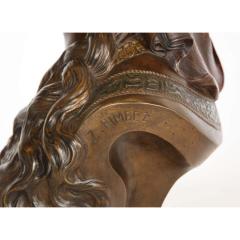 An Exquisite French Multi Patinated Orientalist Bronze Bust of Saida by Rimbez - 1313517