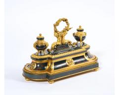 An Exquisite and Rare French Louis XVI Style Ormolu Mounted Bloodstone Inkwell - 2877359