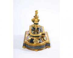 An Exquisite and Rare French Louis XVI Style Ormolu Mounted Bloodstone Inkwell - 2877363