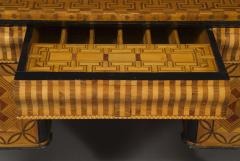 An Extraordinary Geometric Marquetry Kneehole Desk - 1352028