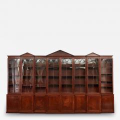 An Extraordinary George III Triple Breakfront Mahogany Glazed Cabinet - 3818183