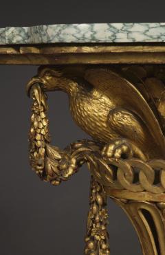 An Extraordinary Pair Of Giltwood Side Tables With Carved Chinese Pheasants - 2189691