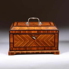 An Extremely Rare Geometric George II Parquetry Cocuswood Tea Caddy Circa 1730 - 3447682