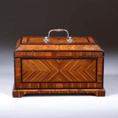 An Extremely Rare Geometric George II Parquetry Cocuswood Tea Caddy Circa 1730 - 3447684