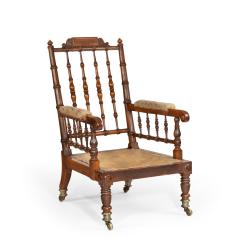 An HMS Bellerophon oak armchair 1805 - 3701826