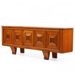 An Important French Art Deco Cherrywood Sideboard Enfilade C 1940  - 4819957