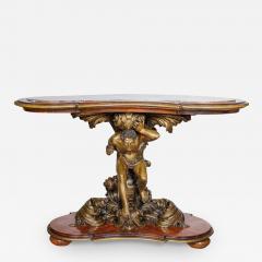 An Important Italian Kingwood and Patinated Bronze Figural Table Circa 1870 - 3475308