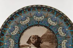 An Important Ottoman Yildiz Palace Silver Gilt and Enamel Plate Sphinx of Egypt - 4569601