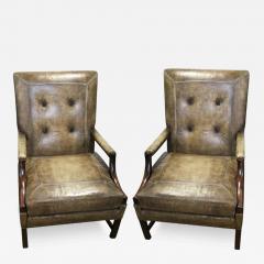 An Important Pair of English George III Gainsborough Chairs - 3561085