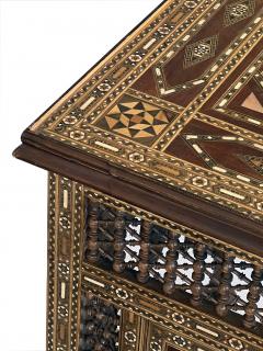 An Impressively Large Pair of Moorish Inlaid Square Side End Tables - 3114389