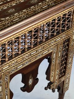 An Impressively Large Pair of Moorish Inlaid Square Side End Tables - 3114391