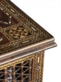 An Impressively Large Pair of Moorish Inlaid Square Side End Tables - 3114392