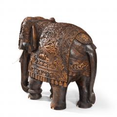 An Indian carved hardwood elephant - 1494556