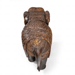 An Indian carved hardwood elephant - 1494557