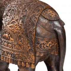 An Indian carved hardwood elephant - 1494558