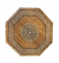 An Intricately Inlaid Anglo Indian Octagonal Side traveling Table - 3467189