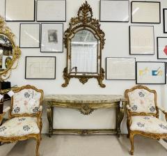 An Italian Gilt Wood Wall Console or Pier Mirror - 2925805