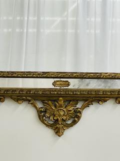 An Italian Gilt Wood Wall Console or Pier Mirror - 2925812