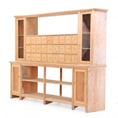 An Italian Pine Apothecary Pharmacy Store Cabinet C 1890  - 4333107