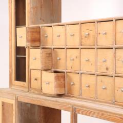 An Italian Pine Apothecary Pharmacy Store Cabinet C 1890  - 4333109