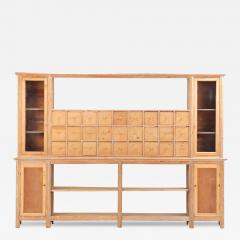An Italian Pine Apothecary Pharmacy Store Cabinet C 1890  - 4333234