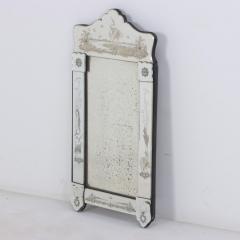 An Italian Venetian etched glass mirror C 1910  - 3773615
