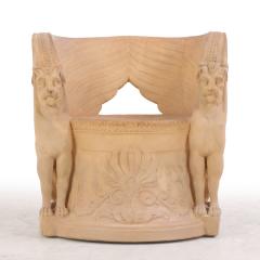 An Italian terracotta garden seat C 1920  - 4332980