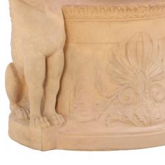 An Italian terracotta garden seat C 1920  - 4332981
