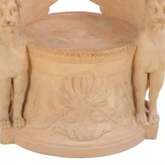 An Italian terracotta garden seat C 1920  - 4332982