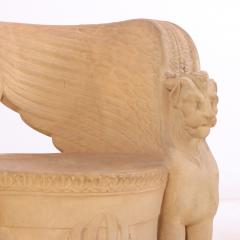 An Italian terracotta garden seat C 1920  - 4332983