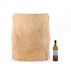 An Italian terracotta garden seat C 1920  - 4332989