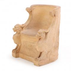 An Italian terracotta garden seat C 1920  - 4332990