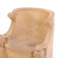 An Italian terracotta garden seat C 1920  - 4332994