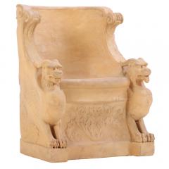 An Italian terracotta garden seat C 1920  - 4333230