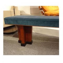 An Long Art Deco Bench in Mahogany - 256864