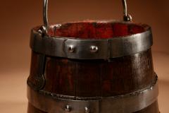 An Oak And Wrought Iron Bound Coopered Ships Bucket  - 3600574