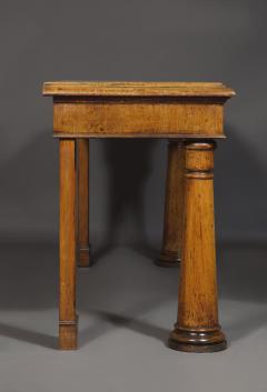 An Oak Side Table With Unusual Conical Lighthouse Form Legs - 1567987