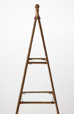 An Obelisk Form Rope Tassel Etagere - 1737226