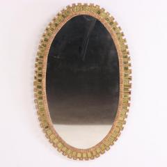 An Oval Mirror in the manner of Line Vautrin  - 4292343