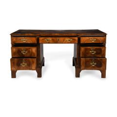 An Unusual Early 20th Century George I Style Free Standing Pedestal Desk - 4233968