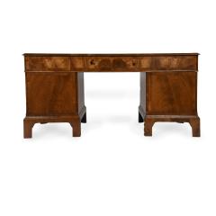An Unusual Early 20th Century George I Style Free Standing Pedestal Desk - 4233975