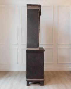 An antique Swedish two piece cupboard in black and grey - 4564419