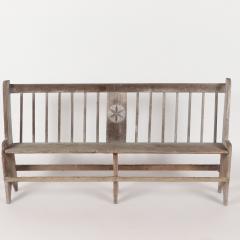 An antique wooden bench circa 1800  - 3071566