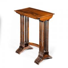 An attractive nest of Regency rosewood quartetto tables - 1173155