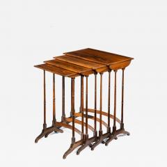 An attractive nest of Regency rosewood quartetto tables - 1173448