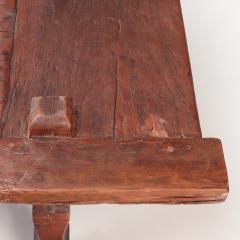 An early 19th century Indonesian Coffee Table Sewing Table solid teak - 2747656