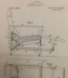 An early 20th century mahogany Glenisters patent reclining gaming - 774636